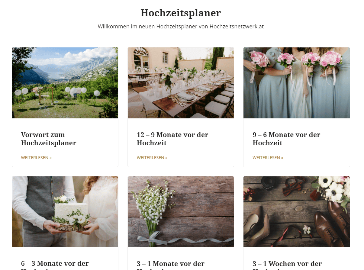 Hochzeitsplaner 2022
